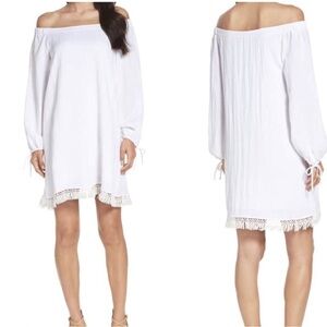 NWT Lilly‎ Pulitzer Adira Off The Shoulder Dress Size XS Resort White